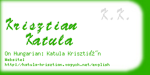 krisztian katula business card